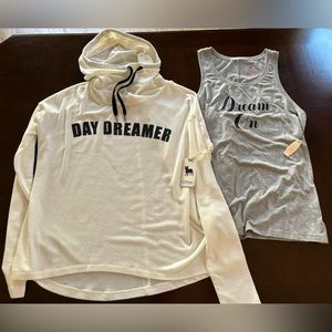 P.J. Salvage “Day Dreamer” Sweater, Victoria’s Secret “Dream On” Tank (Small)